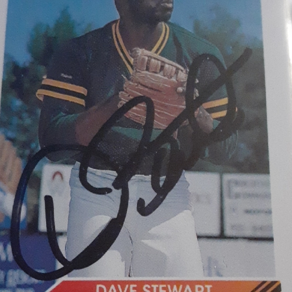 Dave Stewart Athletics MLB Baseball Cards Collection